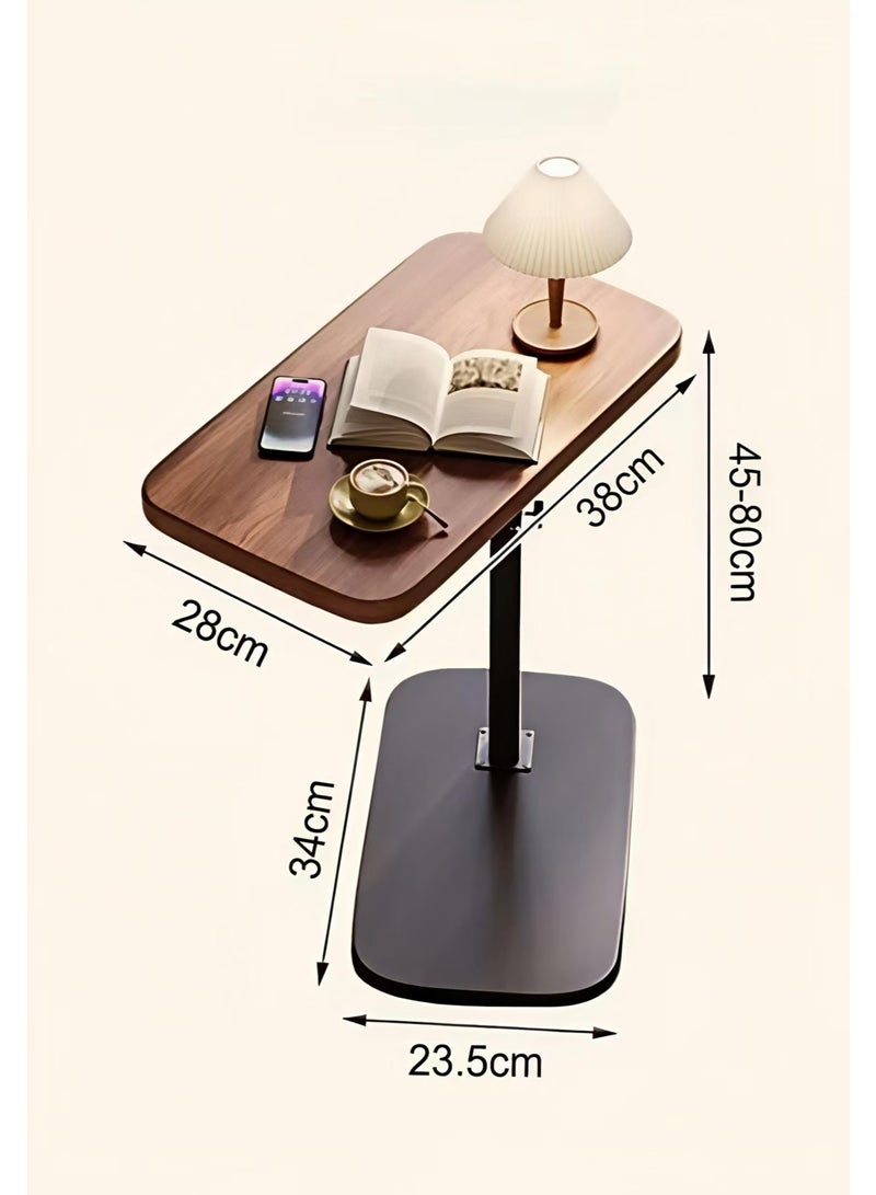 360° Swivel C Coffee Table Adjustable Height, C-Shaped Side Table Living and Bedroom for Sofa, Chair, Bed, Coffee Small Space Side Table - Image 2