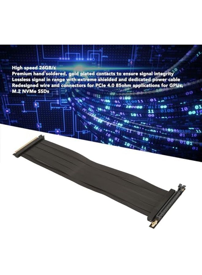Pssopp PCIE 4.0 X16 Riser Cable 40cm EMI Shielded GPU Extension for RTX 3090 3080ti - Image 5
