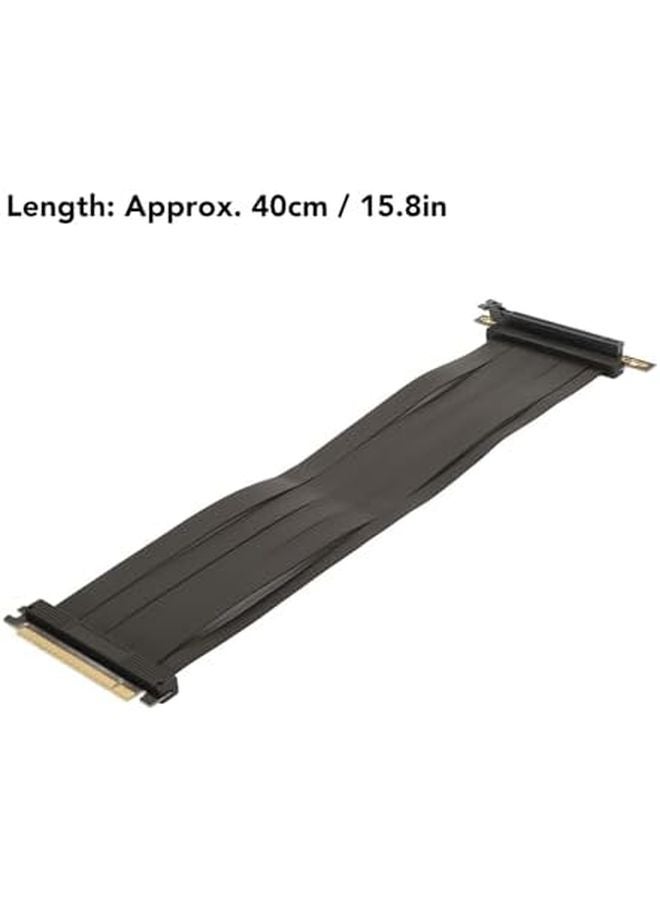 Pssopp PCIE 4.0 X16 Riser Cable 40cm EMI Shielded GPU Extension for RTX 3090 3080ti - Image 3