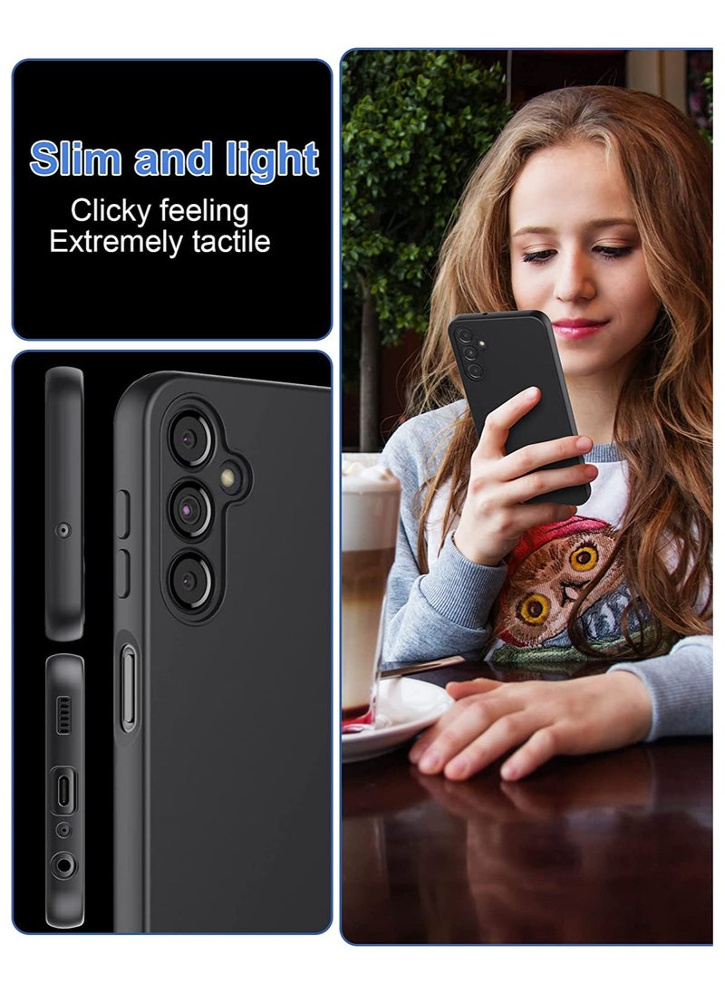 Generic - Samsung Galaxy A25 Case Cover Soft Black Slim fit TPU Case Light weight Back Cover Matte Finish Shockproof Protective Cover Anti fingerprint Case Designed For Samsung Galaxy A25 - Image 1