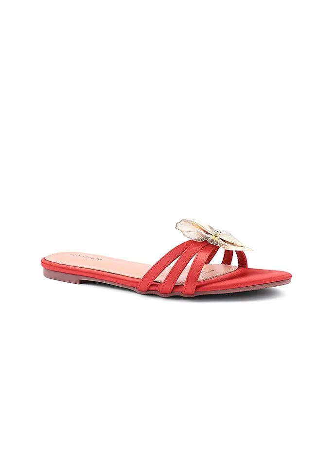 Embellished Flat Slip-On Sandals