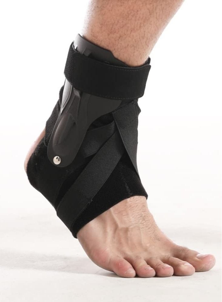 Captaintech 1 Pack Ankle Stabilizer Brace Arch Support for Plantar Fasciitis Relief Foot Heel Pain Sprain Basketball Football X-Large - Image 1