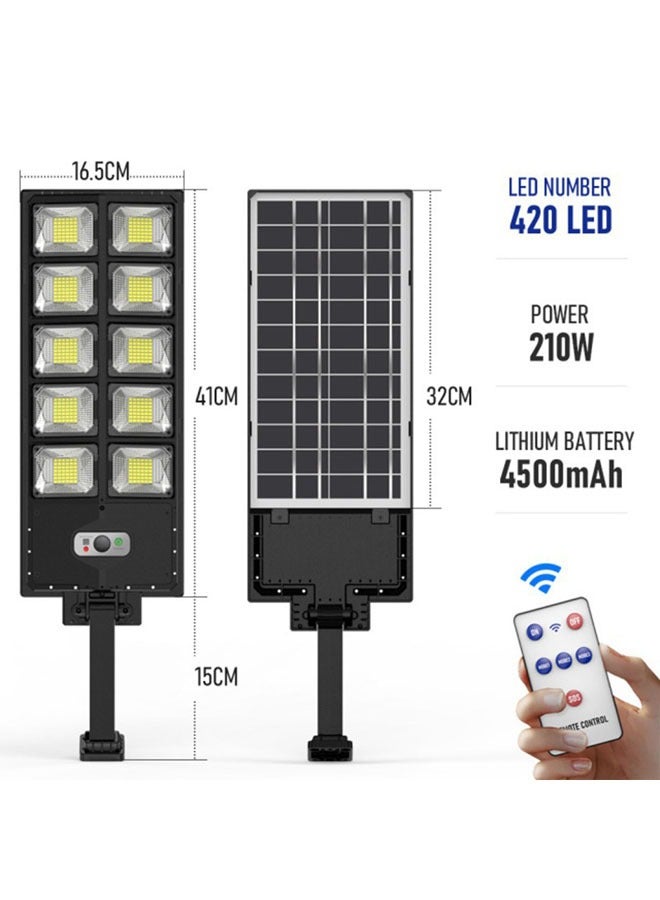 Beauenty Solar Street Lights 360 LED Super Bright Solar LED Light Outdoor Street Lamp 3 Light Mode Motion Sensor IPX4 Waterproof Light for Garage ,Garden Street - Image 2