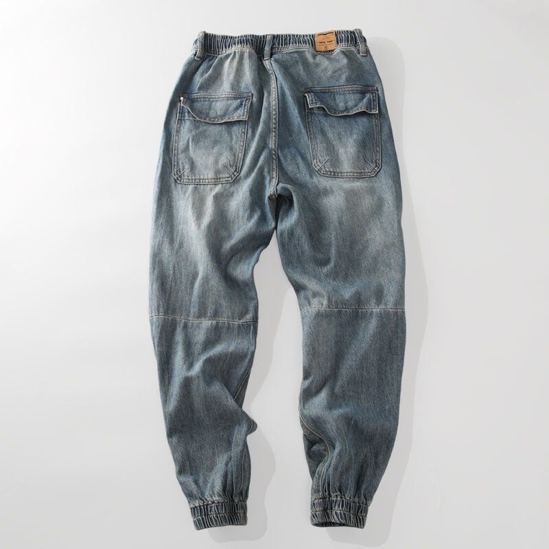 Unisex Classic Denim Jeans Loose Fit Daily Outdoor Wear - Image 3