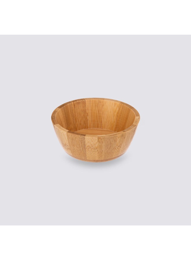 Five Simply Smart Sustainable Round Bamboo Salad Bowl Brown 15 cm 179732