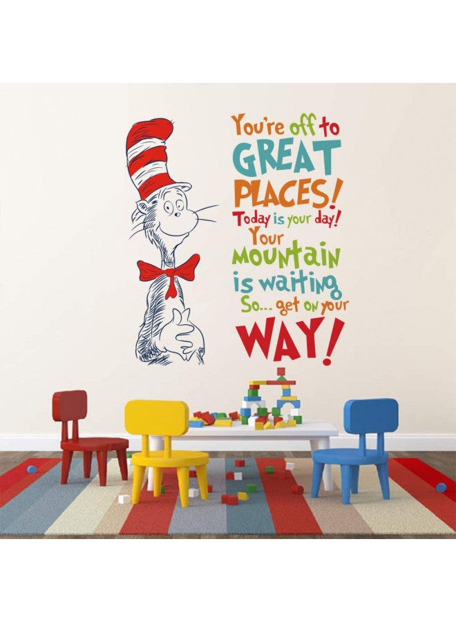 Today is Your Day Inspirational Quotes Wall Decals Educational Kids Wall Art Stickers Reading Room Baby Nursery Bedroom Wall Decor - Image 1