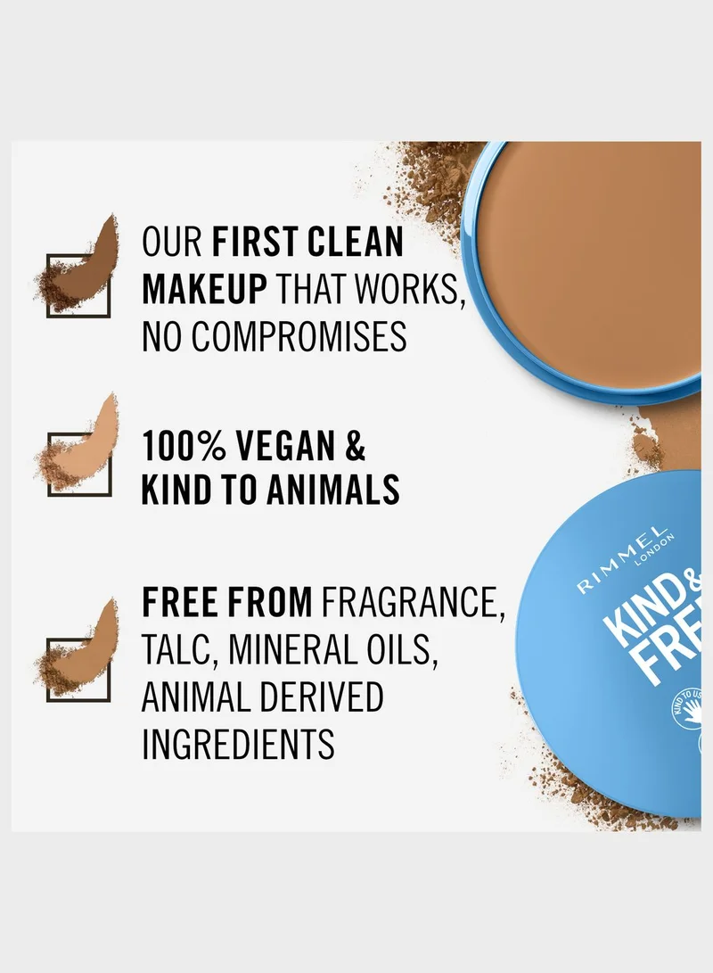 RIMMEL LONDON Rimmel Kind & Free Pressed Powder – 040 – Tan, 10g