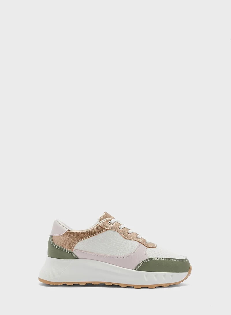 جينجر Colourblock Laceup Sneaker