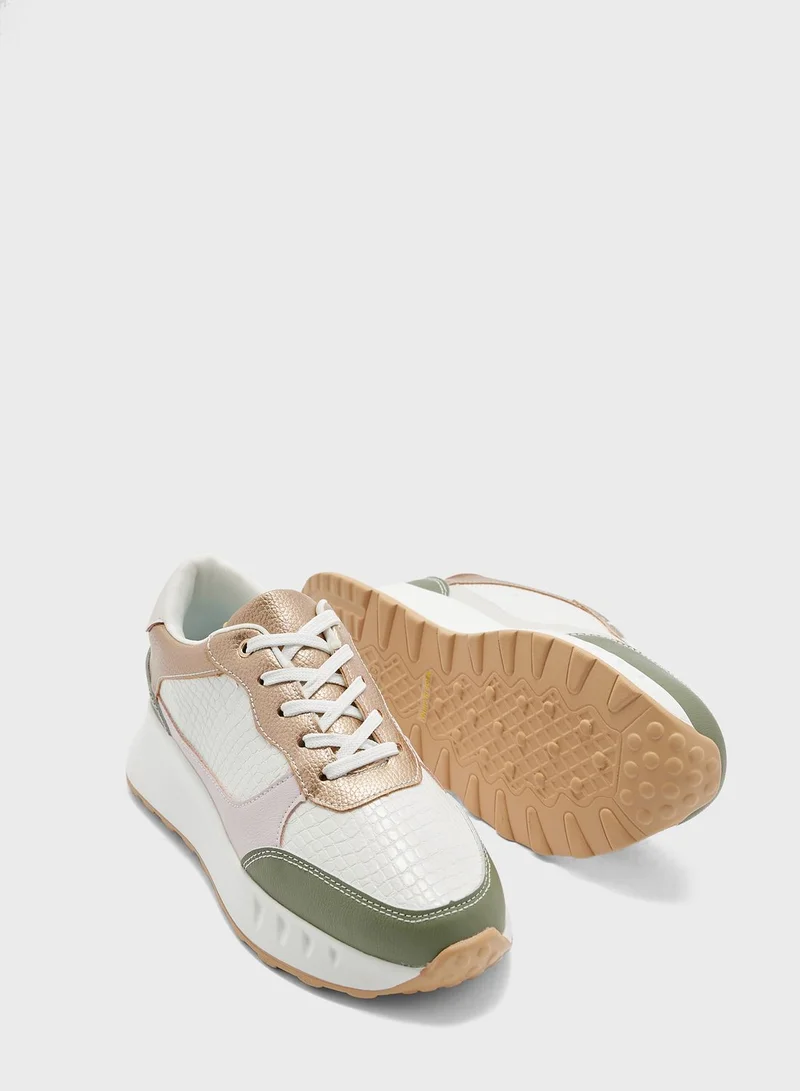 جينجر Colourblock Laceup Sneaker