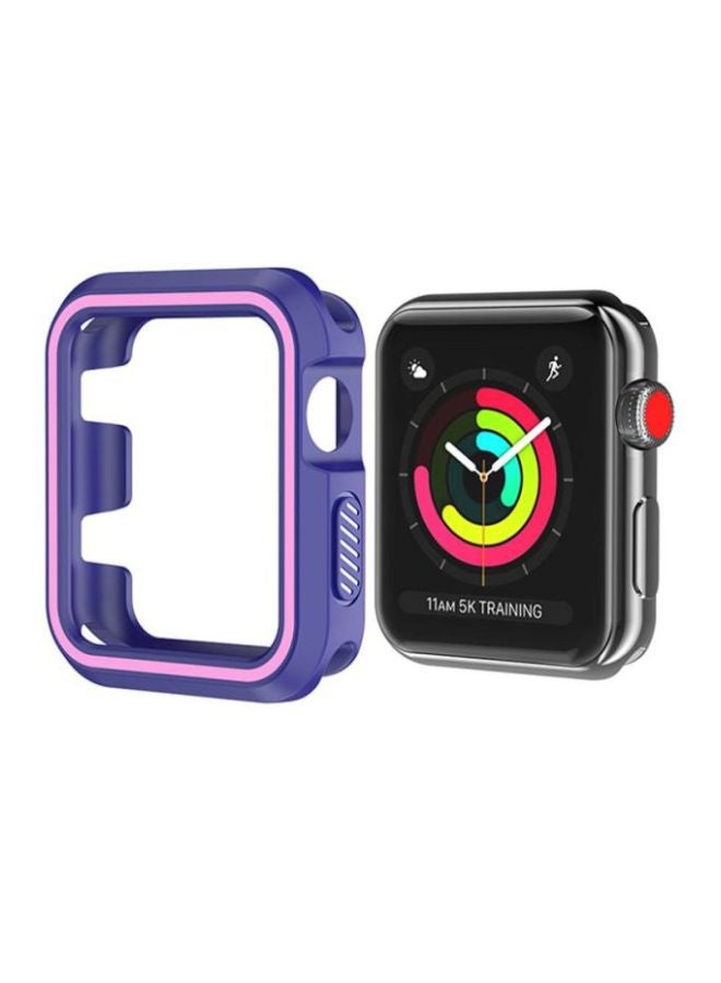 Voberry Rugged Armor Bumper Protective Case Cover For Apple Watch Series 1/2/3 42mm Purple/Pink - Image 2