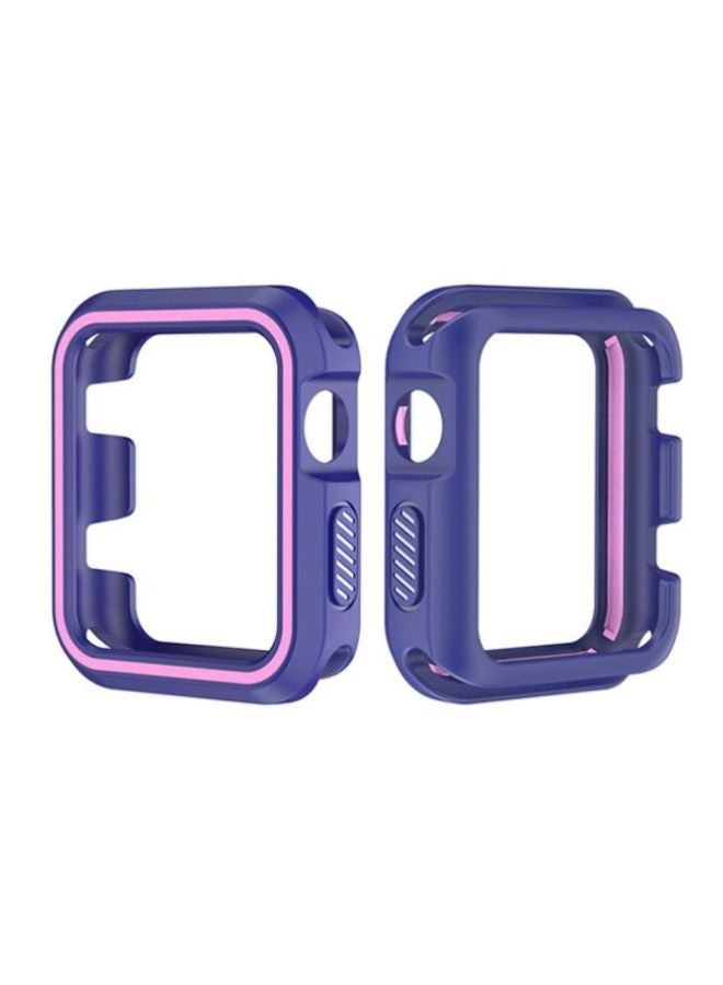 Voberry Rugged Armor Bumper Protective Case Cover For Apple Watch Series 1/2/3 42mm Purple/Pink - Image 1