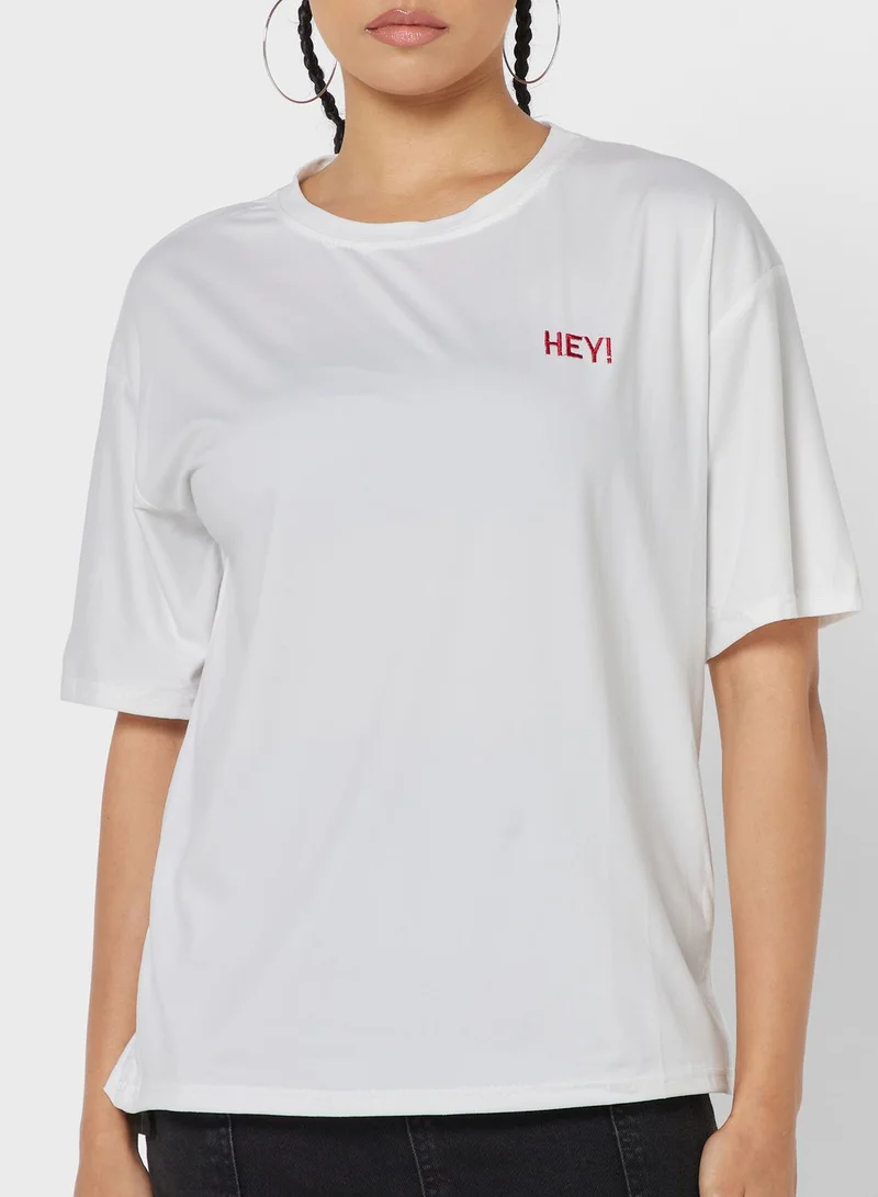 Ginger Embroidery Detail T-Shirt
