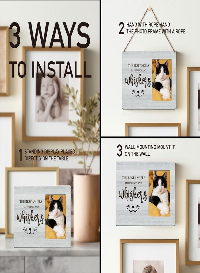 IAXIC Memorial Frame, Frame Memorial Gifts To Honor And Remember Cat Iovers, Grief Gifts for Women Remembrance Decorations for Wall Desk Tabletop - Image 5