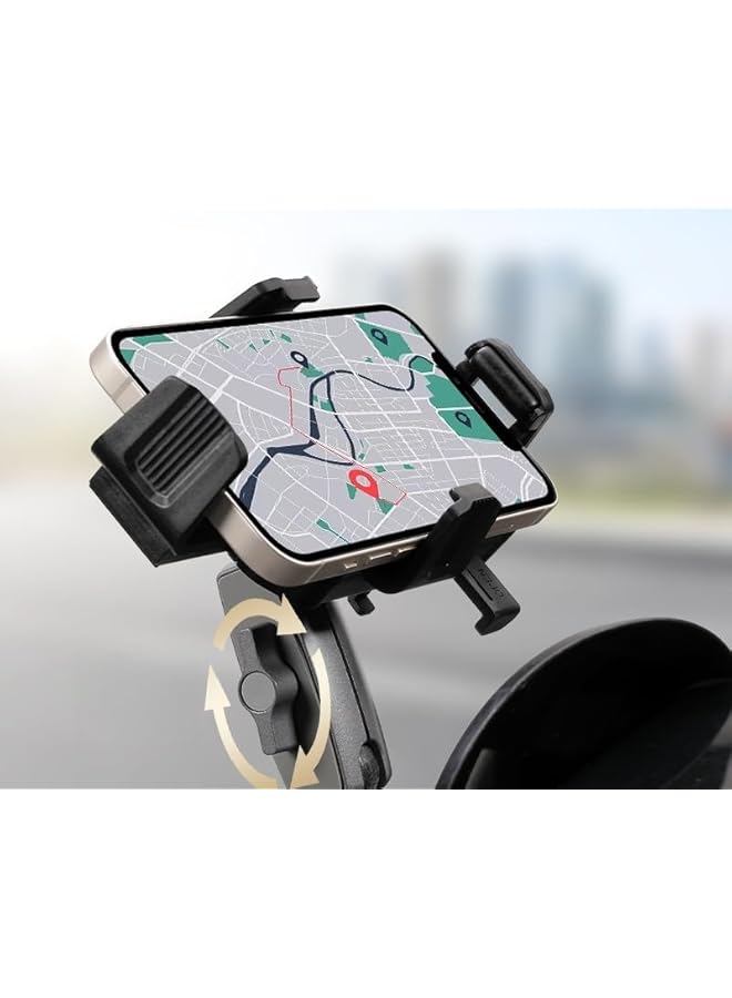 Green Tiger Motorcycle Phone Mount, Upgrade Bike Phone Mount [1s Lock][Secure Protection], 360° Rotatable Phone Holder for Mountain Bike/ATV/Scooter Handlebar, Compatible with phone 4.7-6.7" - Image 3