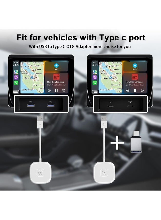 Starwell Carplay Wireless Adapter for Apple, Carplay Dongle for OEM Wired CarPlay Cars, Convert Wired to Wireless CarPlay Fit for Cars from 2016 & iPhone iOS 10+, Plug & Play  - Image 4