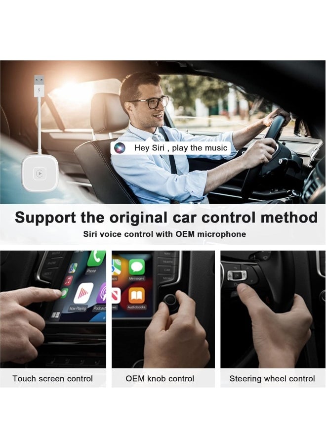 Starwell Carplay Wireless Adapter for Apple, Carplay Dongle for OEM Wired CarPlay Cars, Convert Wired to Wireless CarPlay Fit for Cars from 2016 & iPhone iOS 10+, Plug & Play  - Image 3
