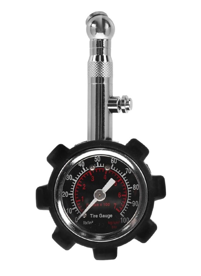 camel Air Pressure Gauge Meter Tester Easy Read Dial with Rubber Cap - CameI - 1PC Professional Heavy Duty Tire Pressure Gauge Manual Hand 0-100PSI Tire  - Image 1