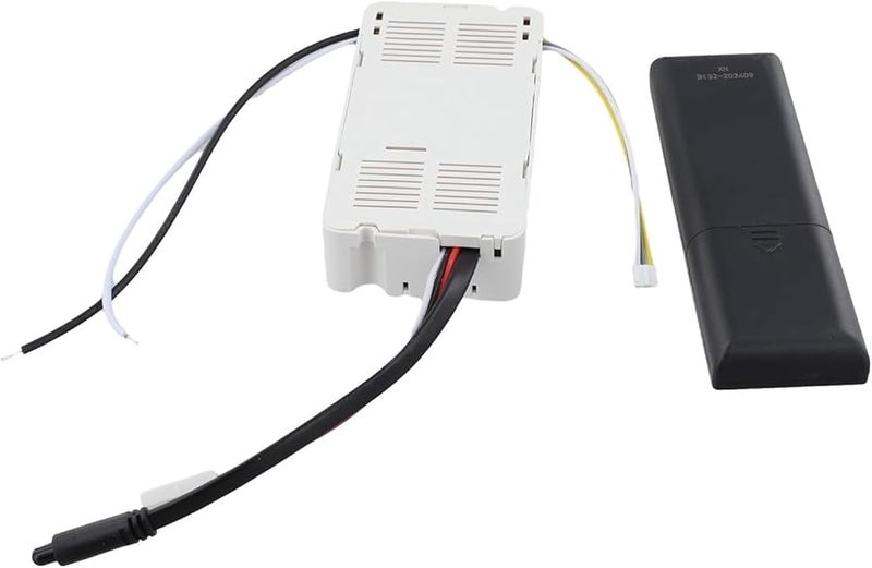 Ceiling Fan Light Remote Control 6 Speed Stepless Dimming Infrared Receiver AC110 265V White Black Without Air Guide - Image 1