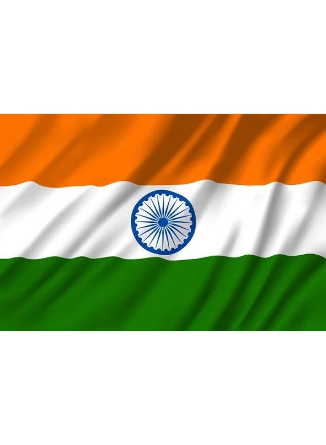 ARS India Flag - Heavy-Duty 210D Satin, India Flag for Outdoor/Indoor, Fade Resistant, Flag Day, And Home-Polyester, Sport Day, FIFA Cup-Size Available - Image 4