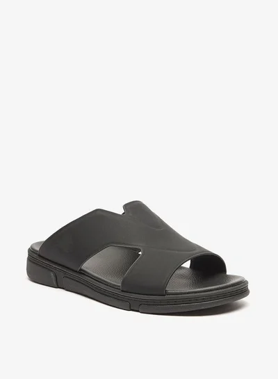 لو كونفورت صنادل رجالي سادة سهلة الارتداء