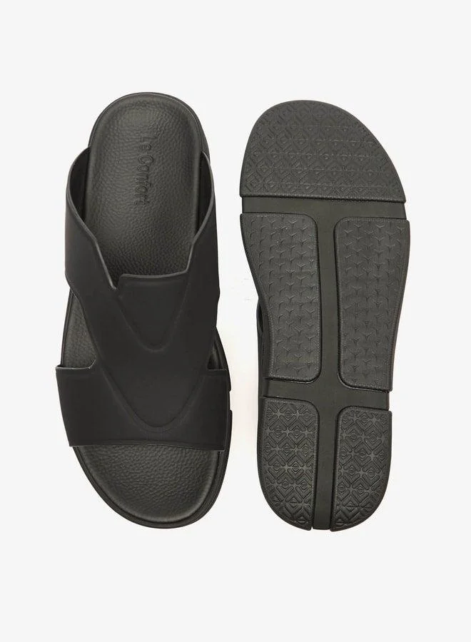 لو كونفورت صنادل رجالي سادة سهلة الارتداء