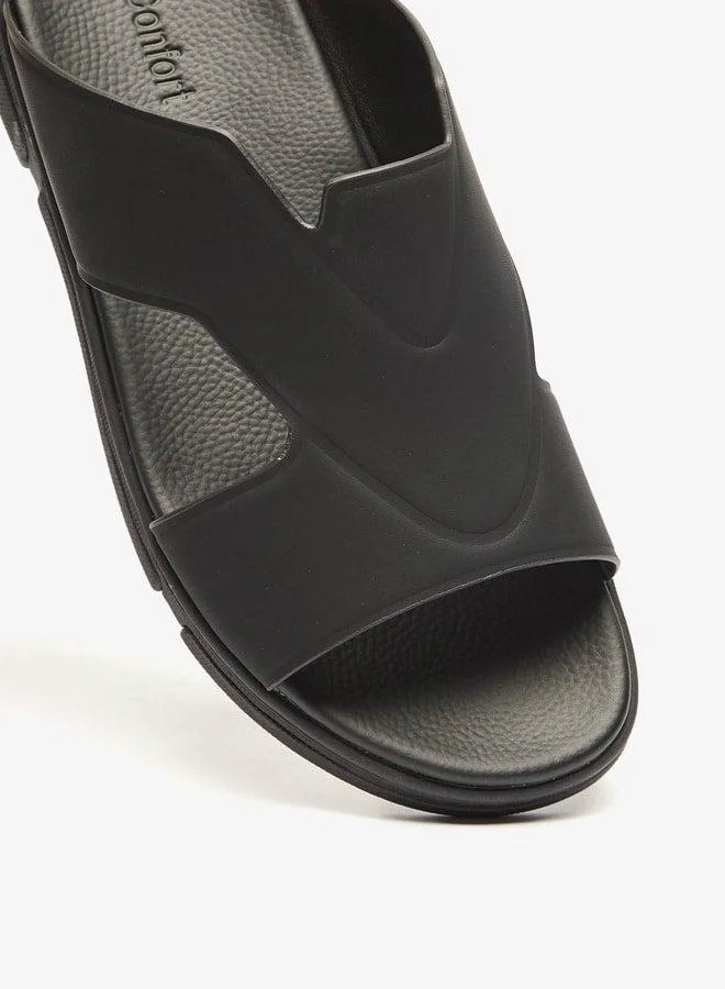 لو كونفورت صنادل رجالي سادة سهلة الارتداء