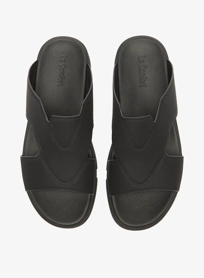 لو كونفورت صنادل رجالي سادة سهلة الارتداء