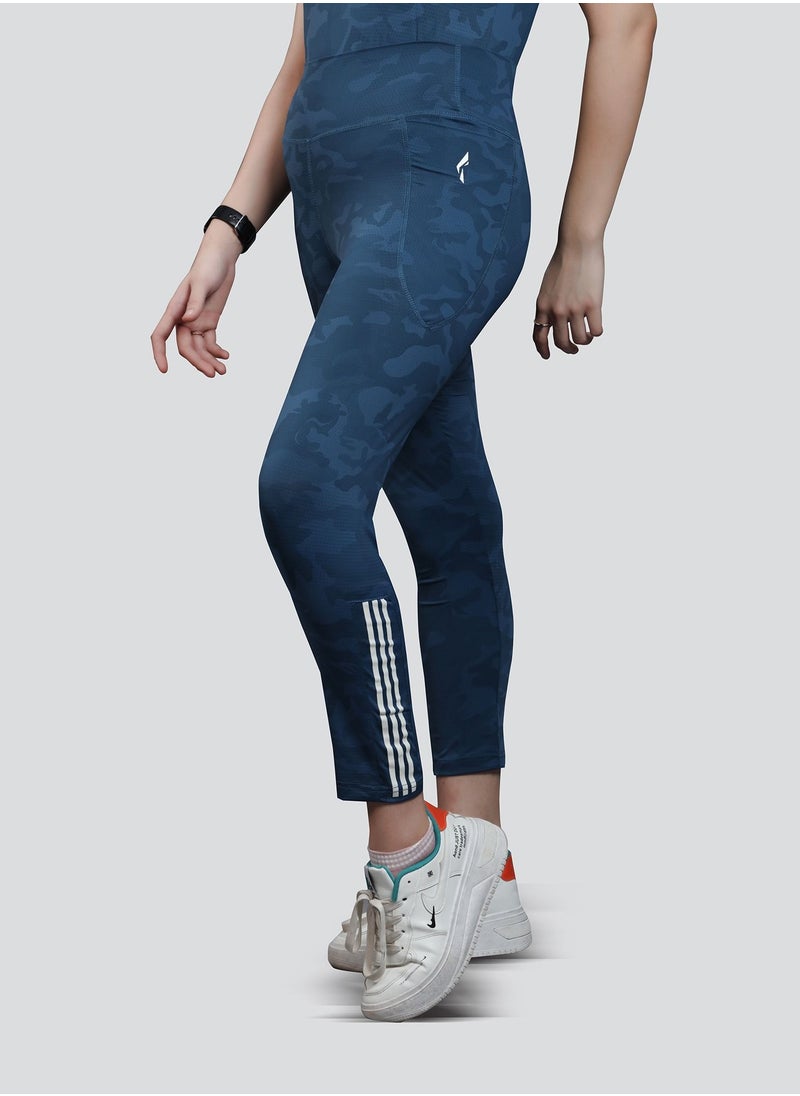 FLUSH - Flush Womens Camouflage Yoga Pants with Pockets High Waisted 4 Ways Stretch Sports Workout Running Yoga Athletic Leggings - Image 1