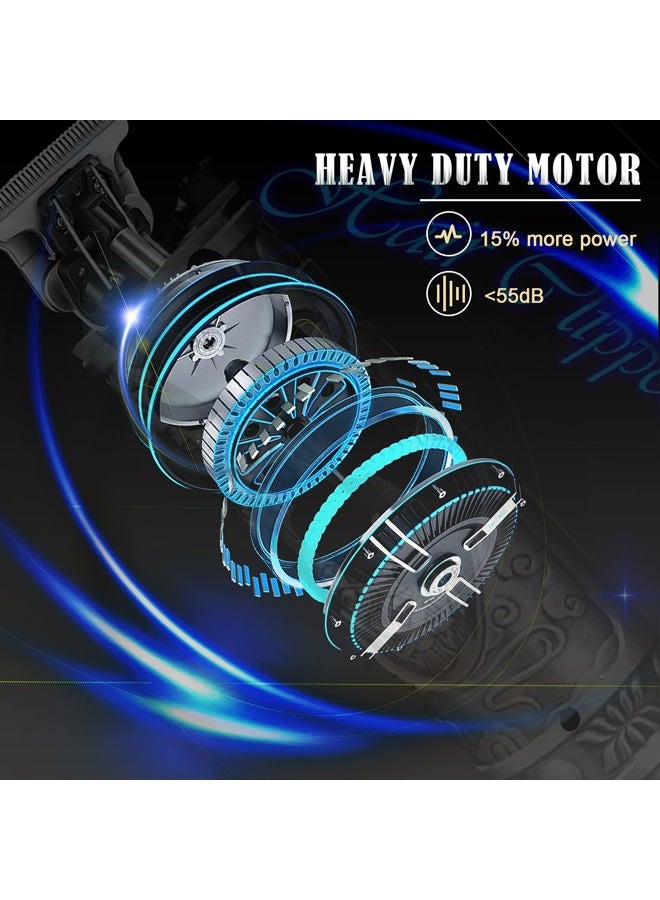 Solati Hair Clippers for Men, Professional Hair Trimmer Zero Gapped T-Blade Trimmer Cordless Rechargeable Edgers Clippers Electric Beard Trimmer Shaver Hair Cutting Kit with LCD Display Gifts for Men - Image 5