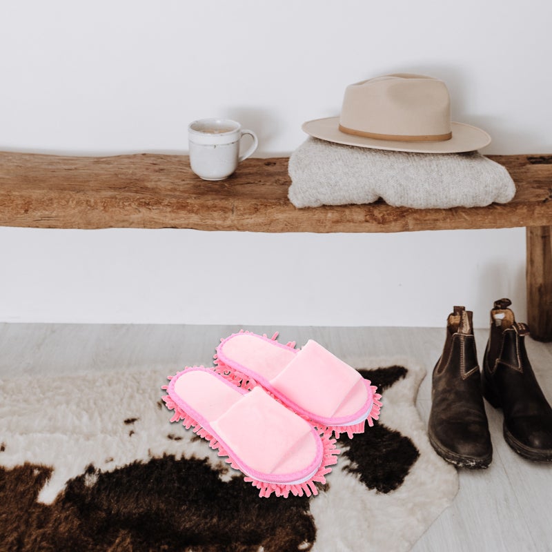 1 Pair Mop Slippers Practical Sweeping Slippers Household Slippers Dust Mop Slippers - Image 4