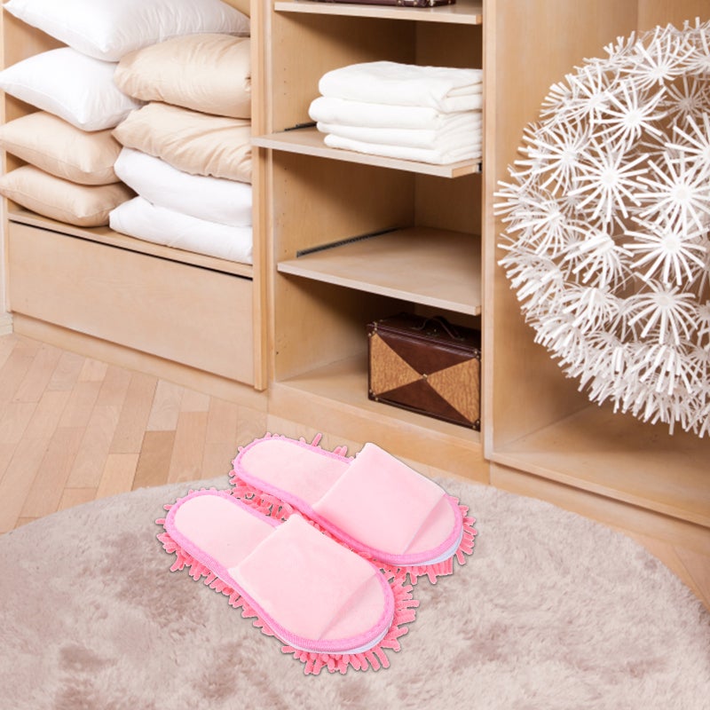 1 Pair Mop Slippers Practical Sweeping Slippers Household Slippers Dust Mop Slippers - Image 2