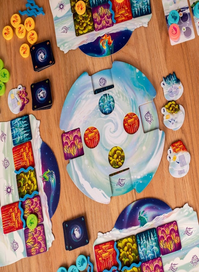 Pandasaurus Games Tulikko Board Game - Strategic Tile-Laying Forest Adventure, Family Game with Animal Spirits & Aurora Abilities for Kids, Teens & Adults, Ages 8+, 2-4 Players, 10-20 Minute Playtime - Image 3