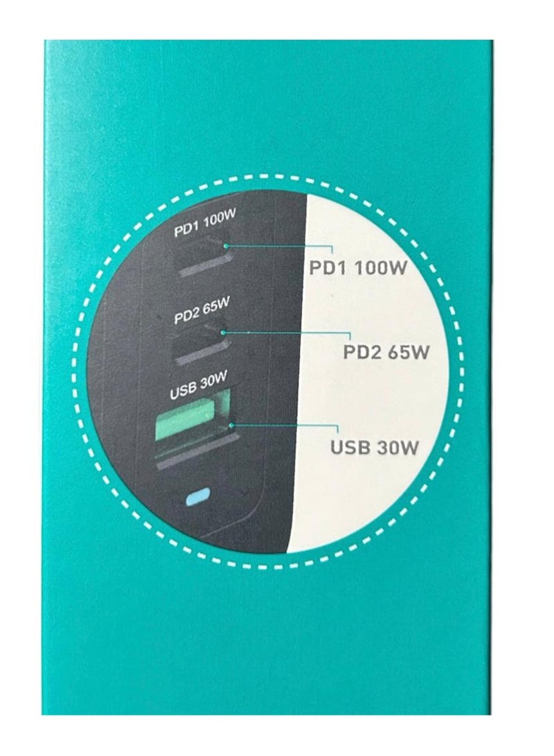 بيلك شاحن منزل فائق السرعة 100 وات 3 منافذ احدهم USB و منفذين PD تايب C  من بيلك - Image 3