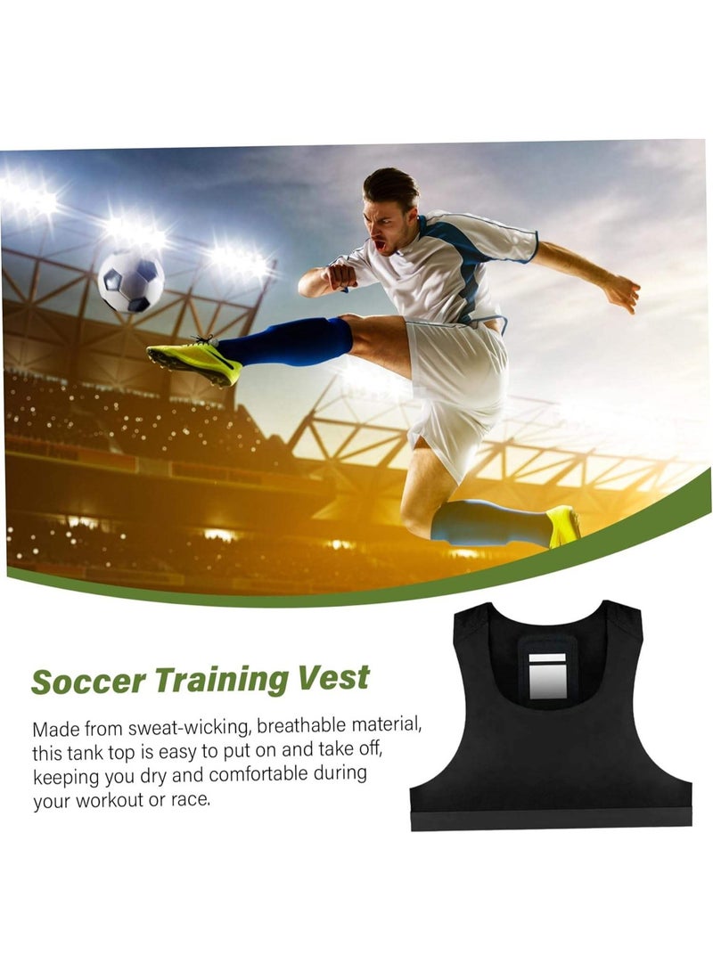 Breathable Football Training Vest With GPS Tracker Pocket Flexible Soccer Gear For Men Women - Image 5