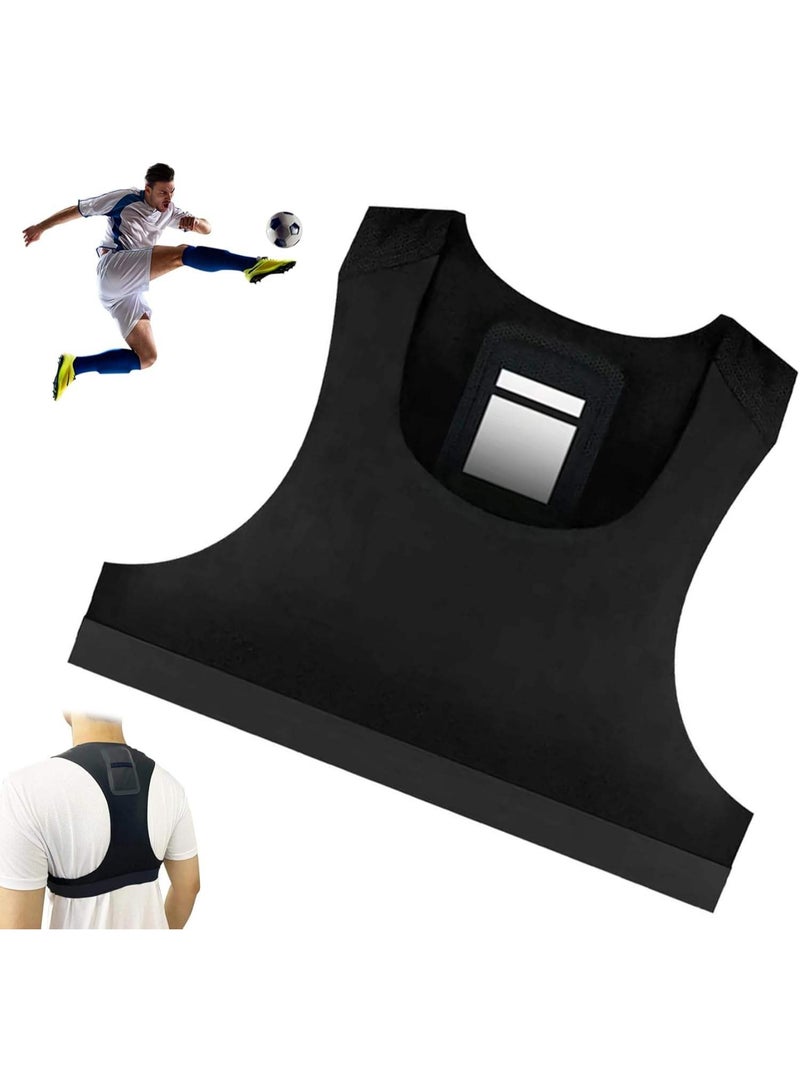 Breathable Football Training Vest With GPS Tracker Pocket Flexible Soccer Gear For Men Women - Image 1