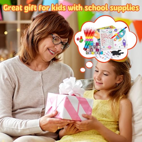 BenLouis 96Pcs Kids Party Favors Mini Coloring Books Crayon Slap Bracelets Stickers Set Bulk for Kids 4-8-12 Classroom Birthday Gifts Goodie Bags Pinata Stuffers School Rewards Crafts Supplies - Image 5