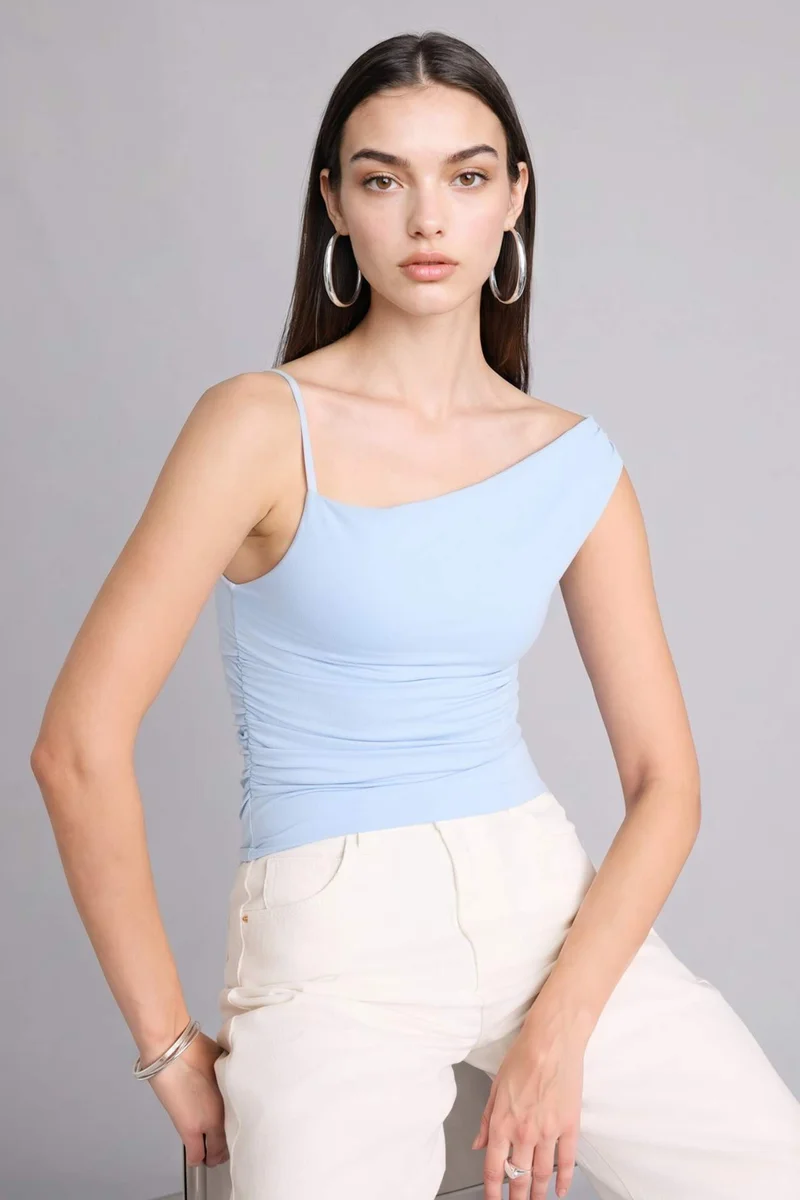 DeFacto Slim Fit One Shoulder Tank Top