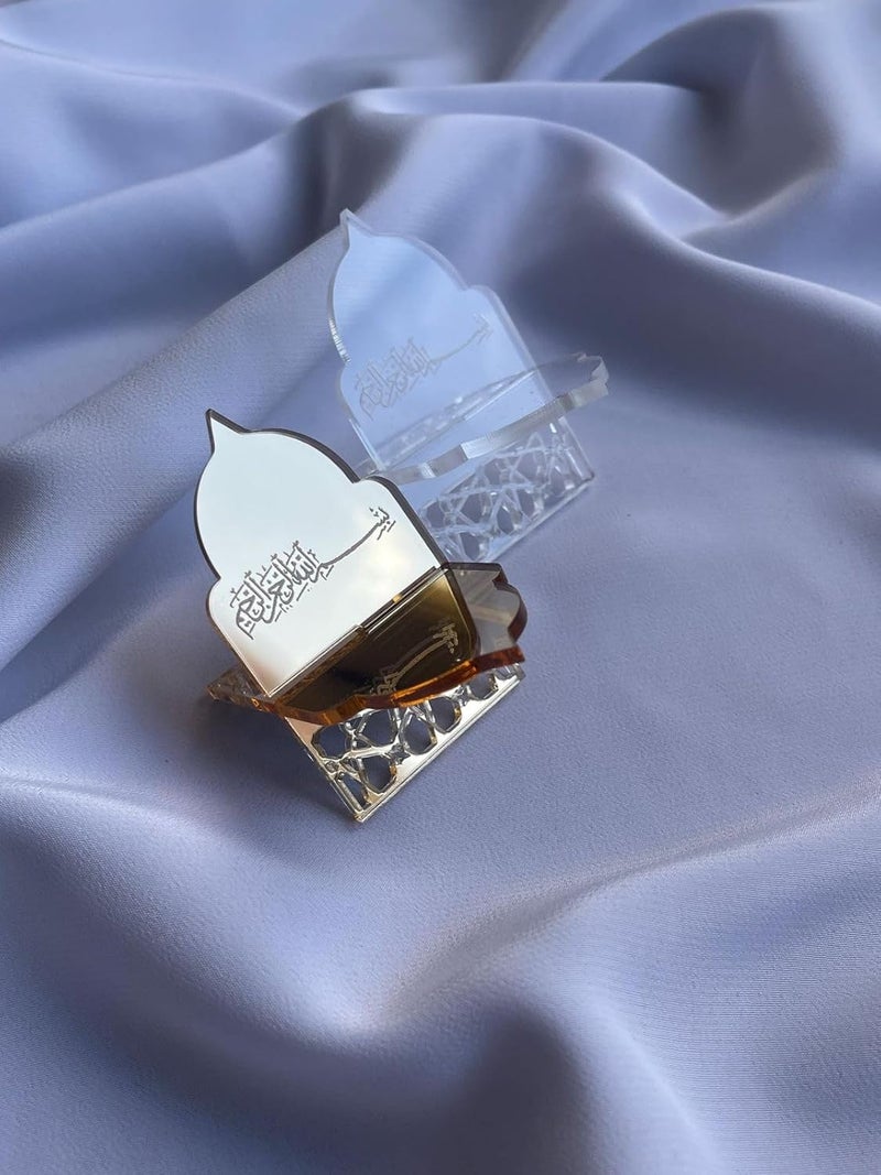 ARS Date Holder Plexiglass Ramadan Decoration - Eid Gift Islamic Muslim Decor - Iftar Table Acrylic Bismillah 3 Pcs - Image 5