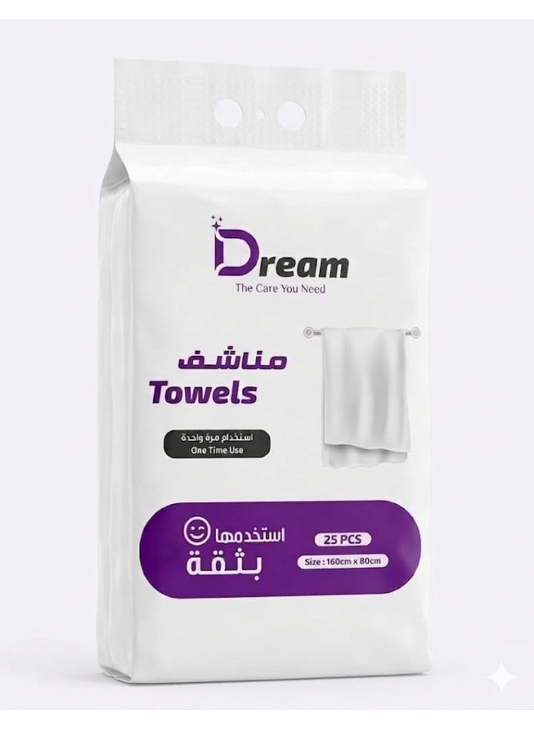 Dream bath towels, 100% ring-spun cotton, glossy white, 160 x 80 cm, pack of 25, highly absorbent, quick-drying and durable - Image 3