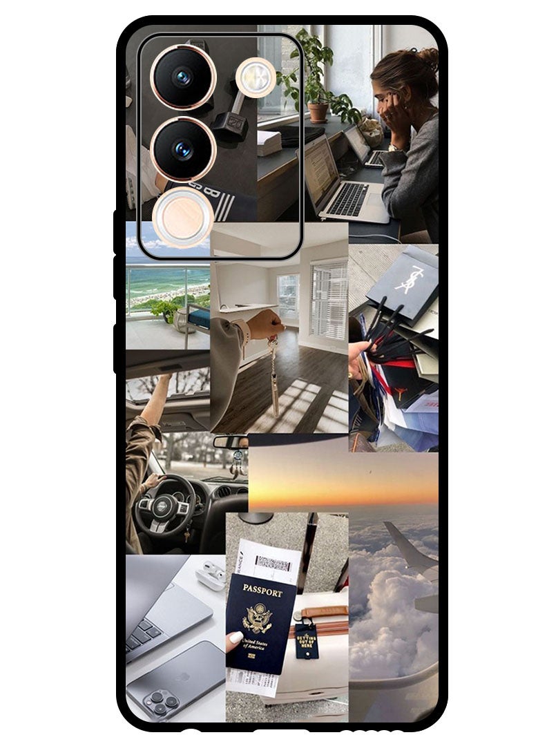 Theodor Protective Case Anti Scratch Shock Proof Bumper Cover For Vivo V29e collage 3 - Image 1