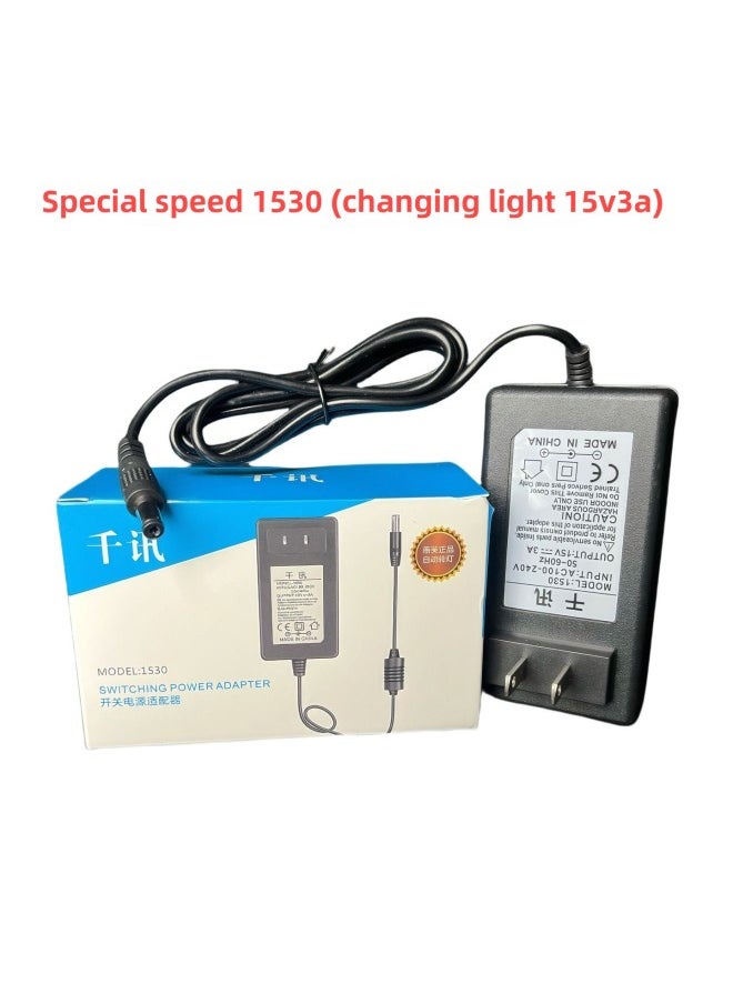 9V12V Audio Power Adapter Mobile DVD EVD Player Charger 15V3A Audio Monitoring 5V6V-Color:Special Speed 1530 Large Model (15v 3a)