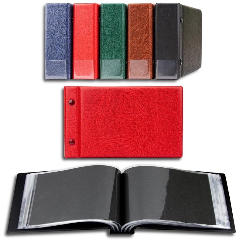 Prophila Collection Prophila Small Album for 100 Postcards and Letters up to 190 x 125 mm, red - Image 3
