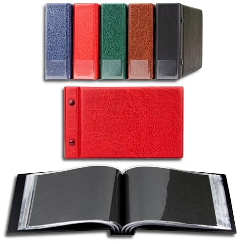 Prophila Collection Prophila Small Album for 100 Postcards and Letters up to 190 x 125 mm, red - Image 1