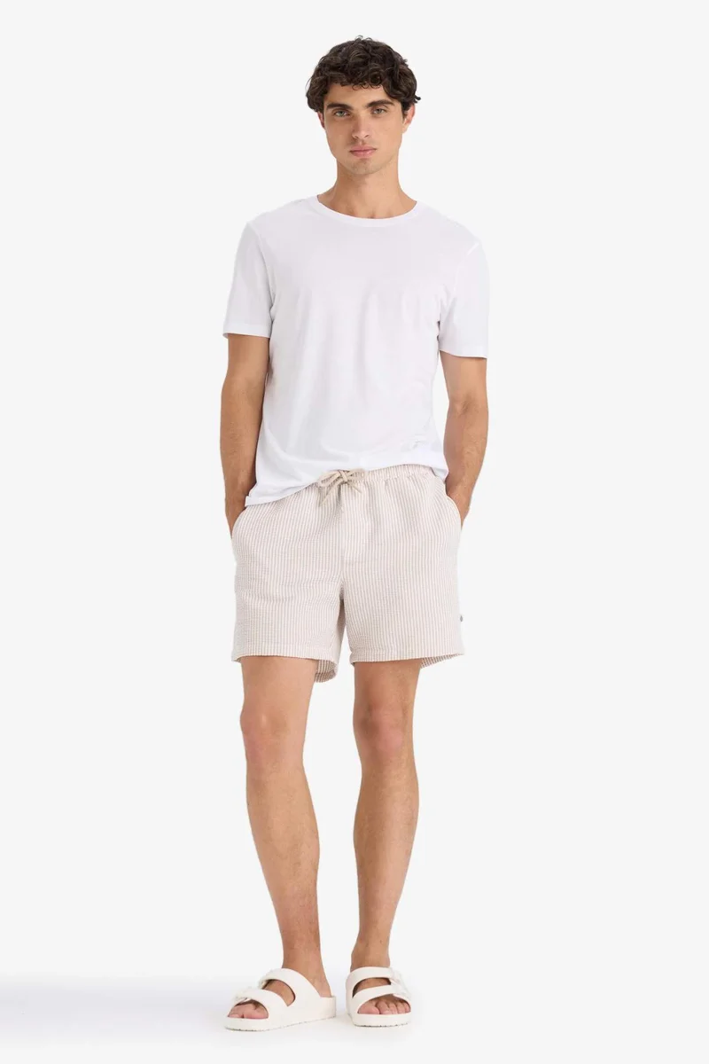 Striped Short Swim Shorts