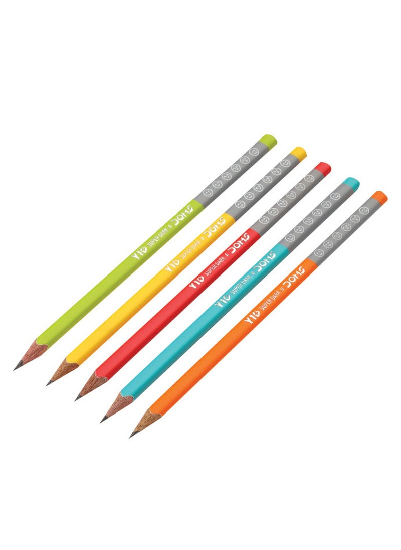 DOMS - 12-Piece Y1 Graphite Pencils With 1 Sharpener And Eraser - Image 1