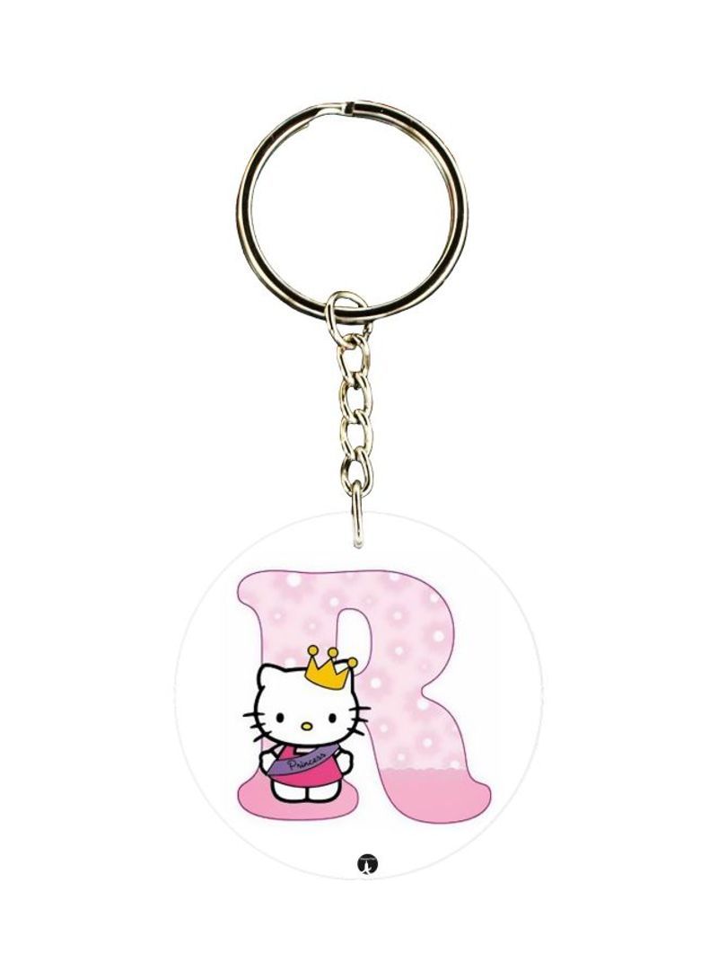 RKN Hello Kitty Letter R Printed Keychain 