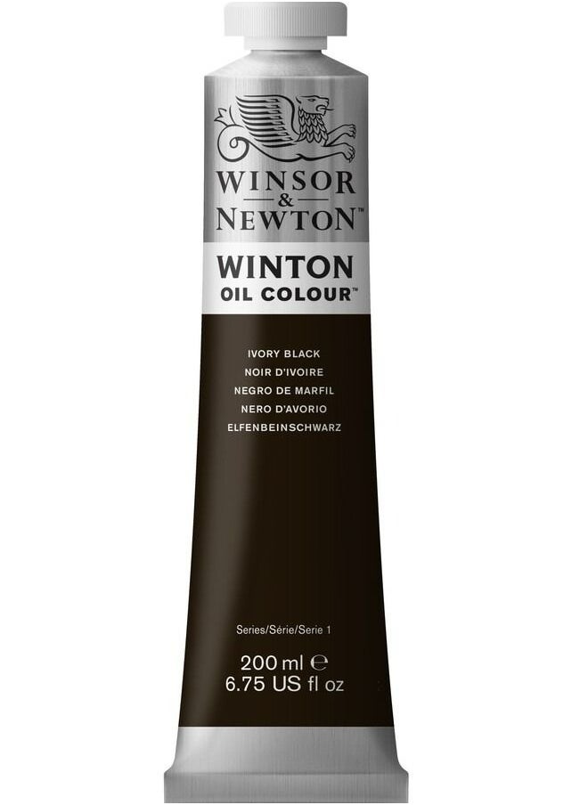 WINSOR & NEWTON Winsor And Newton Ivory Black 200ML  - Image 1