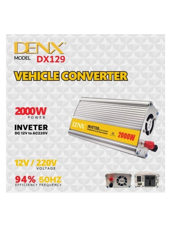 Denx Car electrical converter to 220v and 150 watt fast car charger