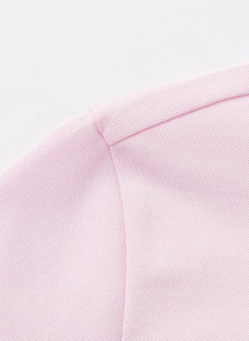 Balabala Pink Kids Unisex Lapel short-sleeved T-shirt  | Best Price UAE