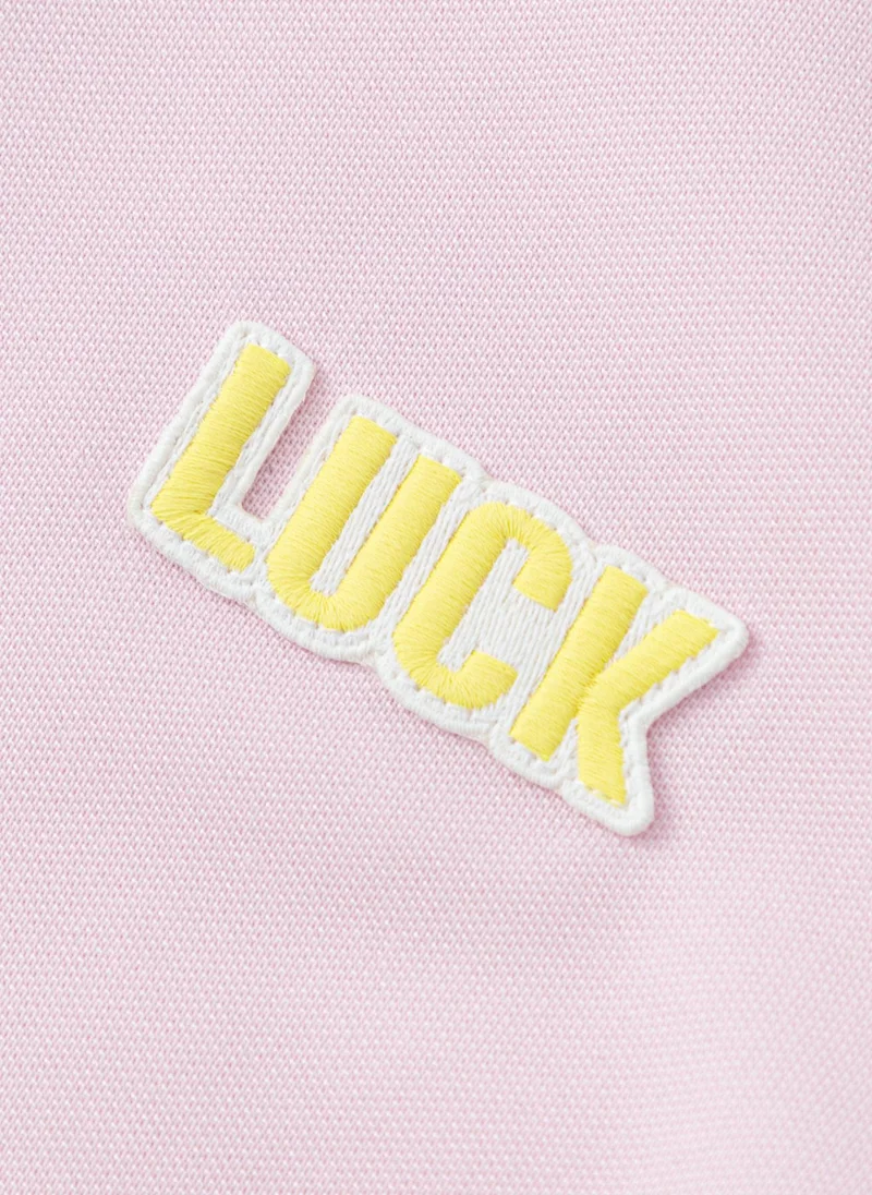 Balabala Pink Kids Unisex Lapel short-sleeved T-shirt  | Best Price UAE